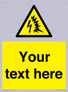 Custom warning Arc flash